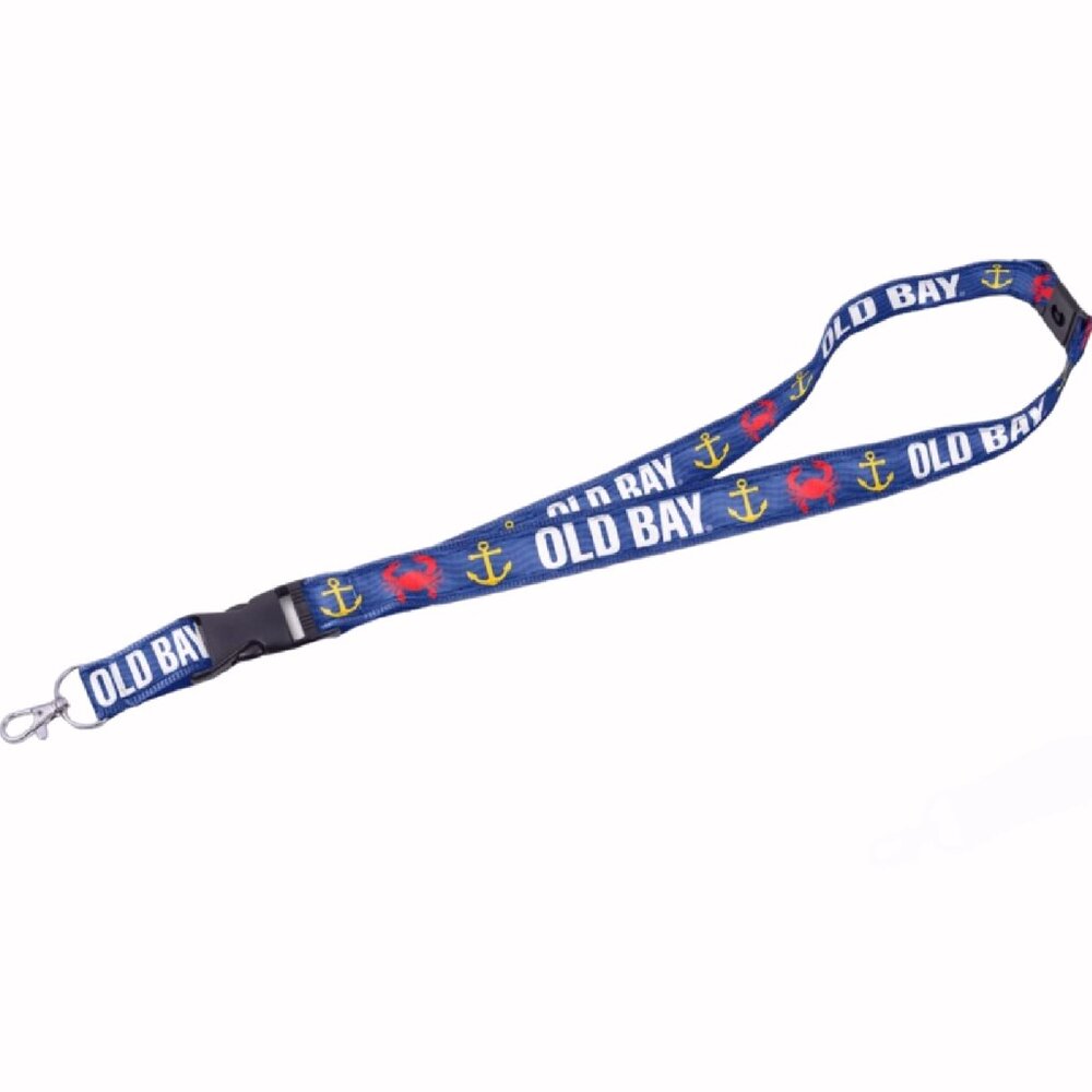 Old Bay Crab and Anchor Keyring and ID Lanyard - NEW Fast Ship